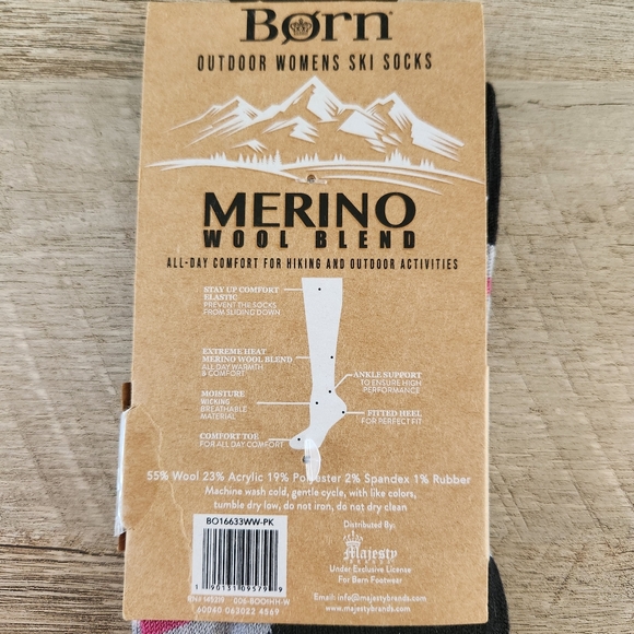 Born Merino Wool Blend Ski Socks - Picture 6 of 6